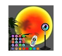 Sunset lamp , 16 colors sunset projection lamp with remote control, 27cm multi-color night light