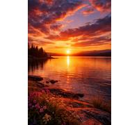 Sunset Notebook - 60 Pages Lined Journal for Writing, Notes & Dreams | Aesthetic Ocean View Design: Relaxing Sunset Gift