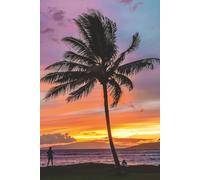 Sunset Notebook: Blank Lined Notebook for All Ages, Sunset, Hawaii, Palm Tree, Ocean | 6x9 inches, 110 pages | Gifts for Birthdays, Christmas, Thanksgiving and more
