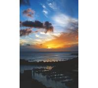Sunset Notebook: Blank Lined Notebook for All Ages, Sunset, Ocean, Hawaii, Harbor, Boats | 6x9 inches, 110 pages | Gifts for Birthdays, Christmas, Thanksgiving and more