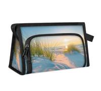 Sunset Ocean Sea Beach Borsa da toilette da viaggio per donne, uomini, ragazze e ragazzi, borsa multifunzionale per il trucco, per lavare articoli da toeletta cosmetici organizer da doccia, Colore, M,