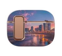 Sunset over Tel Aviv Beach Israele custodia stampata compatibile per Airpods Pro 2 Earbud custodie protettive per auricolari