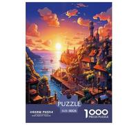 Sunset over The Harbour Puzzle Impossibili 1000 Pezzi Decorazione Per La Casa. Giochi Rilassamento E Intelligence Per Adulti E Ragazzi Da 14 Anni 38x26cm/1000pcs