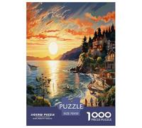 Sunset over The Harbour Puzzle Impossible 1000 Pezzi Decorazione Per La Casa. Giochi Rilassamento E Intelligence Per Adulti E Ragazzi Da 14 Anni 70x50cm/1000pcs