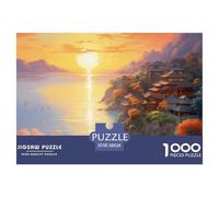 Sunset over The Harbour1000 Pieces Jigsaw Puzzles for Adults And Kids Educational Games BeautyChallenging for Home Decoration Great Gift Idea38x26cm/1000pcs