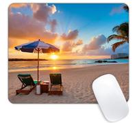 Sunset Over The Ocean Tappetini per Il Mouse Confortevole Tappetino Mouse Portatile Mousemat per Pc Laptop Ufficio 25X30Cm