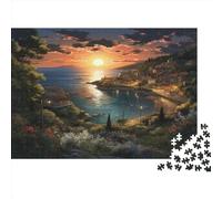 Sunset over The Porto Jigsaw Puzzle Impossible 1000Pcs Decorazione Per La Casa. Rilassamento E Intelligence Per Adulti E Bambini Da 12 Anni 1000pcs (75x50cm)