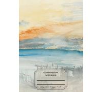 Sunset Over Water by J.M.W. Turner - Composition Notebook: | 110 Pages, 7" x 10" | Art Journal with Classic Painting Cover | Gift for Writers, Artists ... Aesthetic Journal For Girls, Teens, Women