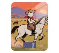 Sunset Prairie Cowboy Cat Panettieri Food Bilancia da cucina 5 kg/5 g Bilancia da cucina con 4 unità per la perdita di peso Sapone da forno Báscula para cocina