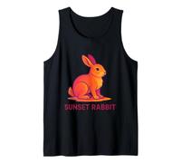 Sunset Rabbit Warm Glow Art Canotta