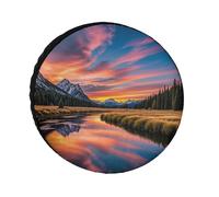 Sunset Reflection - Copertura per ruota di scorta da 91,4 cm, accessori da viaggio, impermeabile, antipolvere, per camper, jeep, SUV, camper