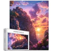 Sunset Shining on The Sea Puzzle da 1000 pezzi per adulti Anime caldo Arte architettonica puzzle impegnativo giochi di attività familiari colorato fai da te puzzle per regali di decorazione domestica