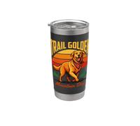 Sunset Trail Golden Mountain Dog Escursionismo Bicchiere termico in acciaio inox doppia parete