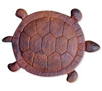 Sunset Vista Designs Cast Iron Turtle Garden Stepping Stone, Lungo 33 cm