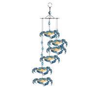 Sunset Vista Designs Kathy Hatch Great Outdoors Land And Sea Collection 45,7 cm Garden Wind Chime - Blu Granchio
