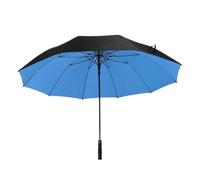 Sunshade Umbrella Ombrello automatico a manico lungo portatile a doppio strato Ten Bones, 180 cm, antivento, multicolore, grande, da viaggio, impermeabile, parasole per capsule(Black Blue)
