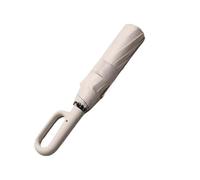 Sunshade Umbrella Ombrello Pieghevole Doppio Da Uomo, Completamente Automatico, Con Fibbia Ad Anello, Extra Large, Resistente E, Donna per capsule(WHITE)