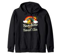 Sunshine And Sweet Tea - Retro Iced Tea Lover Southern Pride Felpa con Cappuccio