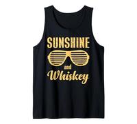 Sunshine And Whisky Vintage Retro Funny Beach Summer Design Canotta