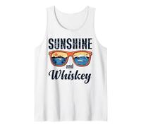 Sunshine And Whisky Vintage Retro Funny Beach Summer Design Canotta