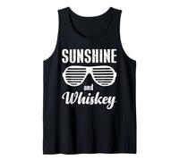 Sunshine And Whisky Vintage Retro Funny Beach Summer Design Canotta