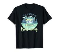 Sunshine Barca Onde Tshirt Montagna Lago Canottaggio Abbigliamento Maglietta