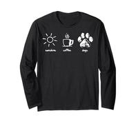 Sunshine - caffè - cani - moda facile andare Maglia a Manica