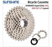 SUNSHINE Cassetta per bici da strada 8/9/10/11/12 Velocità 23/25/28/32/34/36T Cassetta K7 8V 9V 10V 11V 12V per SHIMANO HG