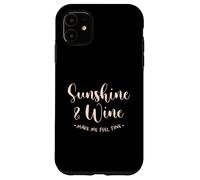 Sunshine E Vino Fammi Sentire Bene Sole Vacanze Spiaggia Custodia per iPhone 11