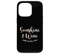Sunshine E Vino Fammi Sentire Bene Sole Vacanze Spiaggia Custodia per iPhone 13 Pro