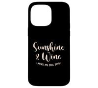 Sunshine E Vino Fammi Sentire Bene Sole Vacanze Spiaggia Custodia per iPhone 14 Pro Max
