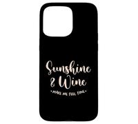 Sunshine E Vino Fammi Sentire Bene Sole Vacanze Spiaggia Custodia per iPhone 15 Pro Max