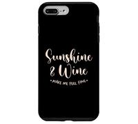Sunshine E Vino Fammi Sentire Bene Sole Vacanze Spiaggia Custodia per iPhone 7 Plus/8 Plus