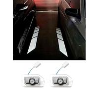 Sunshine Fly, 2 luci LED laterali sotto specchio Ghost proiettore luce logo luce di benvenuto auto di ricambio accessorio lente in vetro bianco (For W205 new) B