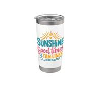 Sunshine Good Times e Tan Lines Bicchiere termico in acciaio inox doppia parete