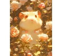 Sunshine Hamster 200 Piece Jigsaw Puzzles for Adults, Colourful, Challenging & Brainteasing Adult puzzles 200 Pieces Roses, Fun jigsaws for The Whole Family 14x10 inch