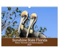 Sunshine State Florida Natur, Tierwelt und Nationalparks (Wandkalender 2027 DIN A3 quer), CALVENDO Monatskalender: Florida mit seinen schönen Nationalparks und der beeindruckenden Tierwelt