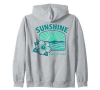 Sunshine State of Mind Tropical Ibisco Design Felpa con Cappuccio
