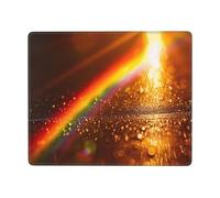 Sunshine - Tappetino per mouse arcobaleno resistente ed ecologico, tappetino da scrivania per giochi e ufficio, design antiscivolo per maggiore comfort e precisione