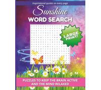 Sunshine Word Search: A Happy, Uplifting Puzzle Book for Adults with Large Print & Stress-Free Fun