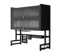 SunshineFace Scolapiatti a 2 ripiani con coperchio, grande scolapiatti in acciaio al carbonio per bancone della cucina, contenitore antipolvere per piatti, ciotole, bicchieri, utensili, 95 x 28 x 90