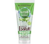 3pz SUNSILK 1 MINUTE SCRUB shampoo detox tutti i tipi di capelli ALOE VERA 200ml