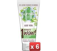 SUNSILK 6 PEZZI - NEW MASCHERA 1 MINUTO ALOE 180 cura casa e persona