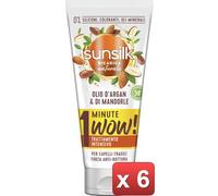 SUNSILK 6 PEZZI - NEW MASCHERA 1 MINUTO ARGAN cura casa e persona