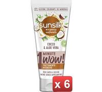 SUNSILK 6 PEZZI - NEW MASCHERA 1 MINUTO COCCO cura casa e persona