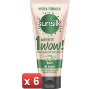 SUNSILK 6 PEZZI - NEW MASCHERA 1 MINUTO RICCI cura casa e persona