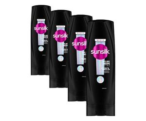 Sunsilk, Balsamo Bye Bye Crespo, Balsamo Anticrespo per Capelli Crespi, Formula Nutriente con 7% Anti-Frizz Complex, Biotina, Olio di Mandorla e Cheratina, 200 ml (Confezione da 4)