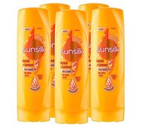 Sunsilk Balsamo Morbidi & Luminosi per Capelli Secchi e Spenti Idratante con Cheratina e Biotina Olio di Argan e Olio di Mandorle - 5 Flaconi da 200 ml
