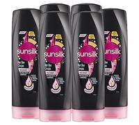 Sunsilk Bye Bye Crespo Balsamo per Capelli Crespi e Danneggiati con Olio di Mandorle Cheratina e Biotina Azione Anticrespo Districante - 6 Flaconi da 350ml