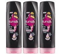 Sunsilk Bye Bye Crespo Balsamo per Capelli Crespi e Danneggiati con Olio di Mandorle Cheratina e Biotina Azione Anticrespo Districante - 3 Flaconi da 350ml